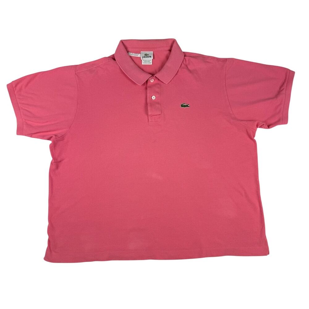 Lacoste Men's Size 8 (3XL) Classic Fit Pique Polo Shirt - Pink